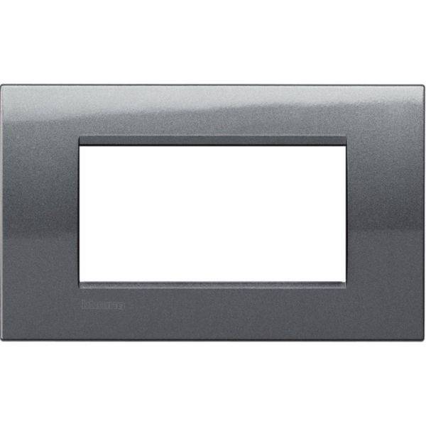 Placa Quadrada 4 Postos 5X2 - Acciaio