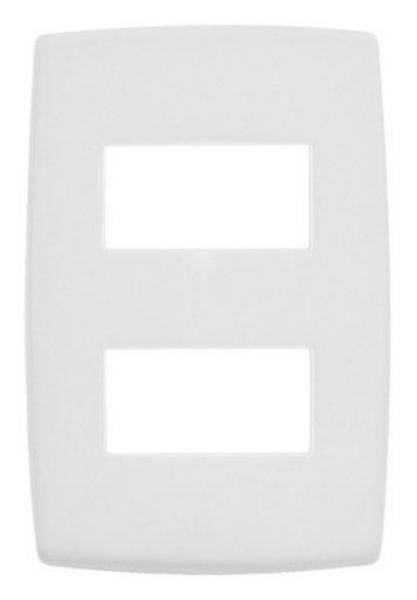 Placa 2 Módulos Separados Branco 4X2