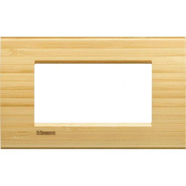 Placa Quadrada 4 Postos 5X2 - Bambu
