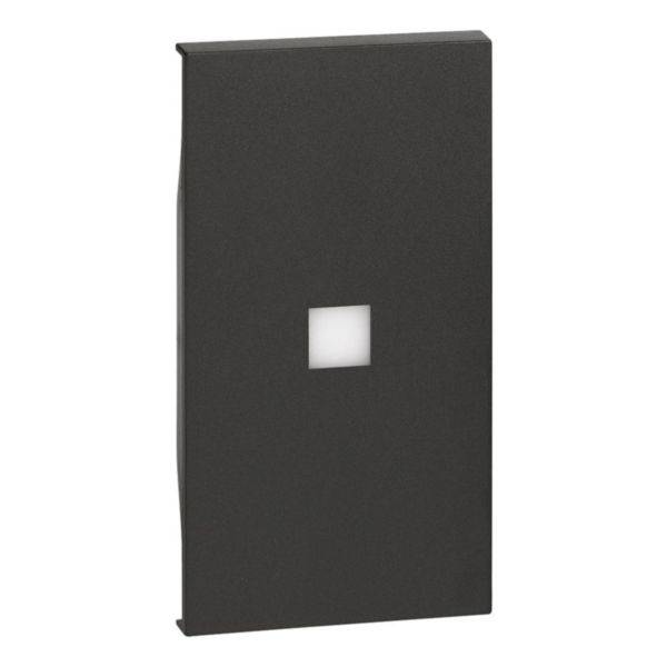 Tampa Para Interruptor Simbolo Customizado 2M Black - Living Now