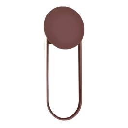 Arandela de Parede LED 3000K 16W Bivolt 46x18x3,7cm Metal e Acrílico Marrom