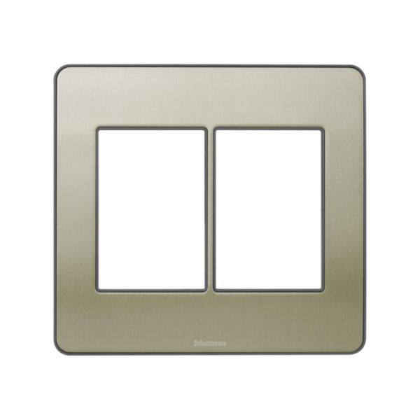 Placa 3+3 Postos 4X4 Aluminio Perola - MatixGO