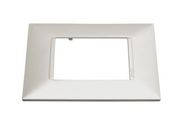 Placa 3 Postos 4X2 Perola - Pial Plus+