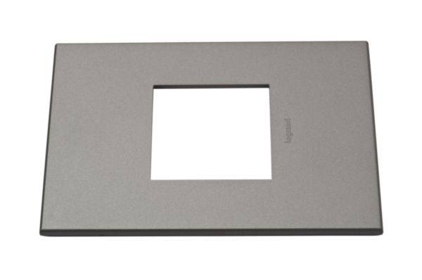 Placa 2 Postos 4X2 Quadrados Magnesium Arteor