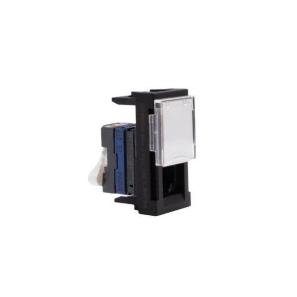 Matix Go - Tomada de dados RJ45 Cat6 1M preta - Conexão UTP - Fecho rápido - IP20