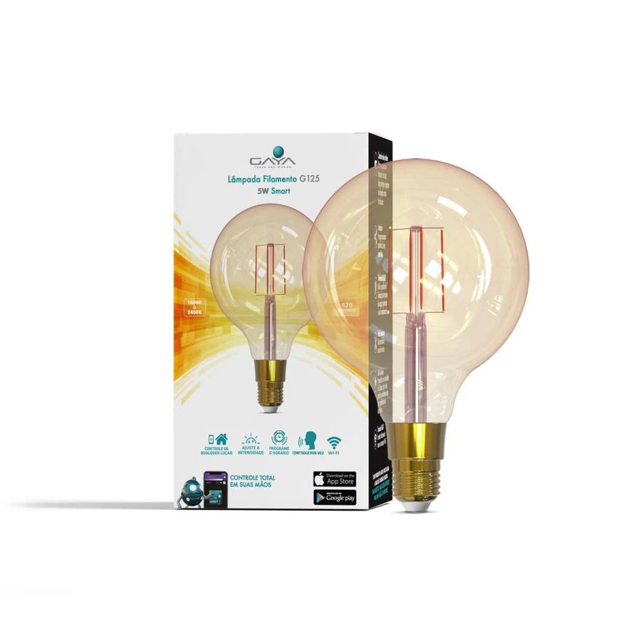 LÂMPADA FILAMENTO G125 SMART 5W