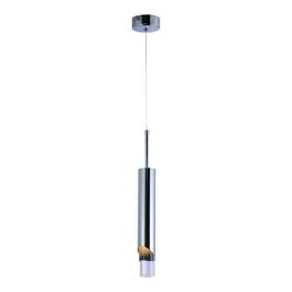 Pendente LED 3000K 5W Bivolt 40xØ5cm Metal e Acrílico Cromado