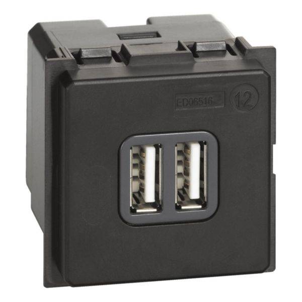 Tomada Carregador USB Tipo A 3.000Ma 2M Neutro - Living Now