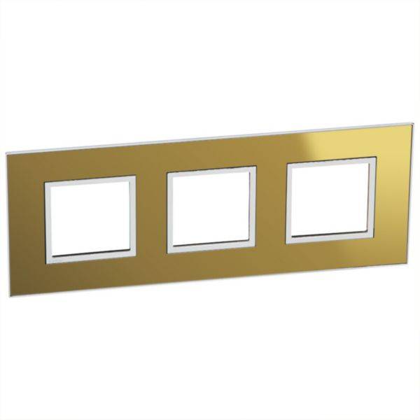 Placa 3X2 Módulos Quadrados Gold Reflective Arteor