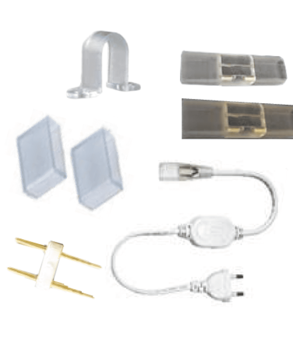 Kit instalação Fita Neon Tensão de rede