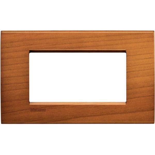 Placa Quadrada 4 Postos 5X2 - Ciliegio Americano