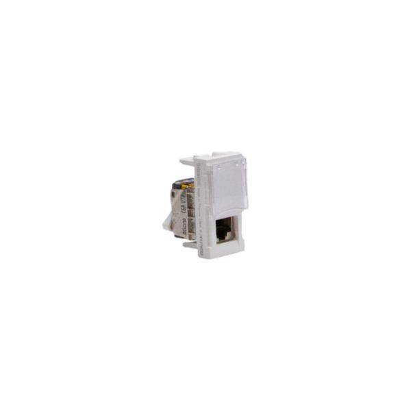 Matix Go - Tomada dados RJ45 Cat6A 1M branca - Conexão UTP - Fecho rápido - IP20