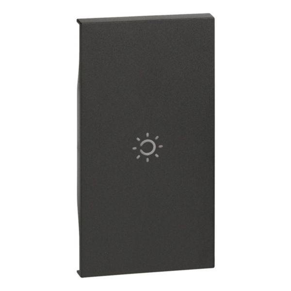 Tampa Para Interruptor Simbolo Luz 2M Black - Living Now