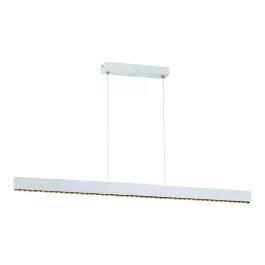 Pendente LED Linear 3000K 29W Bivolt 121x2,5cm Metal e Acrílico Branco