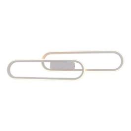 Arandela de Parede LED 3000K 36W Bivolt 12x60cm Metal e Silicone Branco