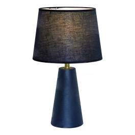 Abajur 43xØ25cm Metal e Linho Preto