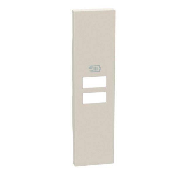 Tampa Para Tomada Carregador USB X2 1M Sand - Living Now