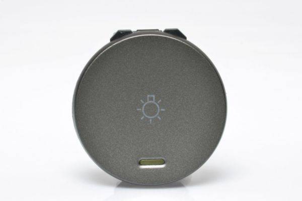 Pulsador Led 10A 2M Redondo Magnesio Arteor