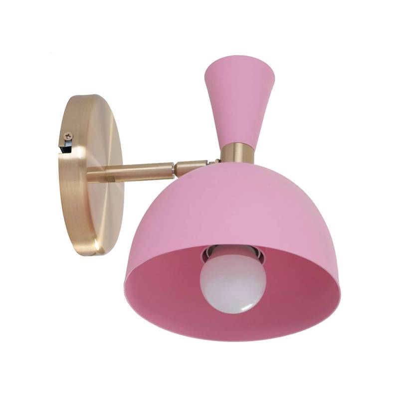 Arandela Aluminio Rosa Dourado Veneza