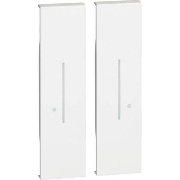 Tampa Acabamento Controle Sem Fio 2 Circuitos White - Living Now