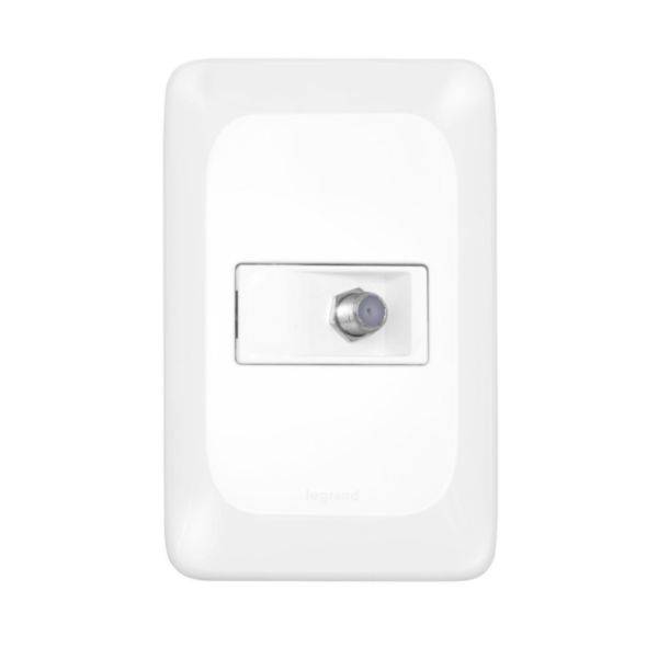 Tomada Antena De Tv Tipo F  4X2 - Pial Pop