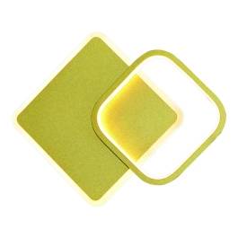 Arandela de Parede LED 3000K 25W Bivolt 24x22cm Metal e Silicone Dourado