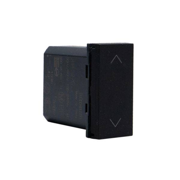 Matixgo - Comando de persiana conectado 1M preta - Zigbee - Controle por app e voz - Indicador LED