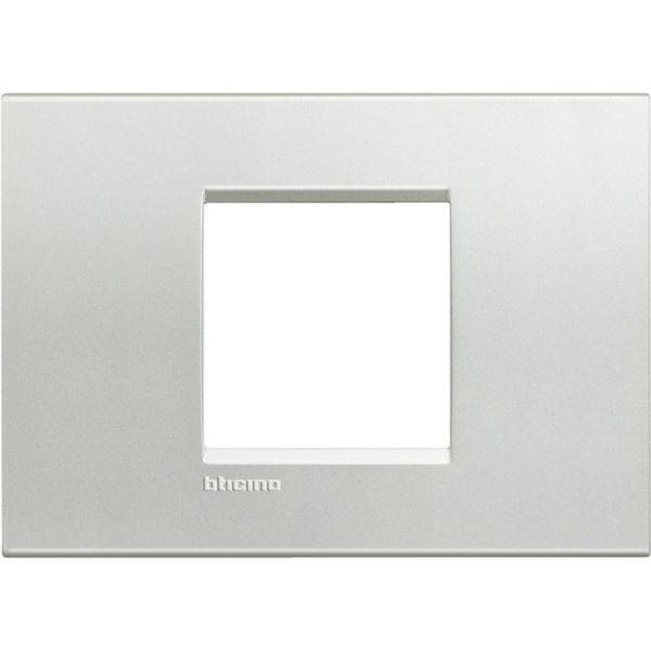 Placa Quadrada 2 Postos Central 4X2 - Argento