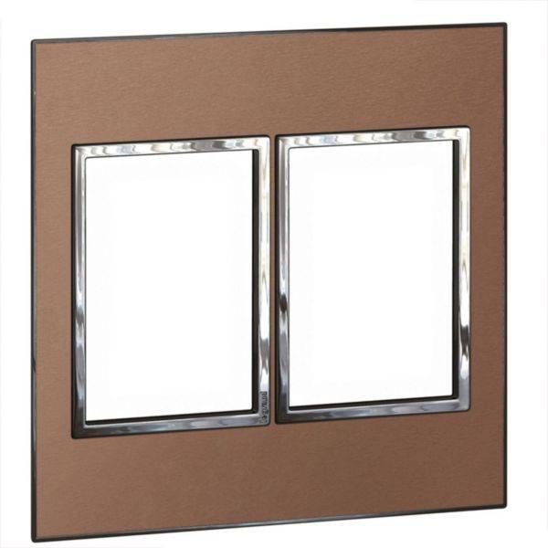 Placa 3+3 Postos 4X4 Quadrados Pink Champa Arteor