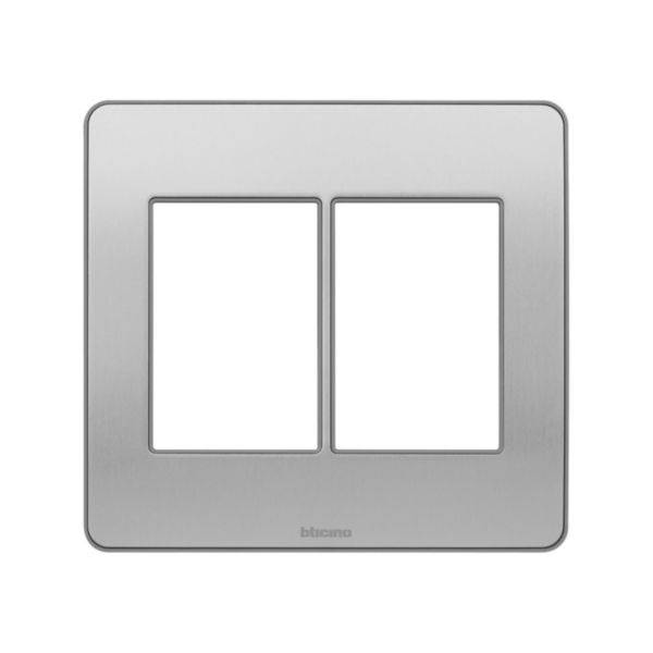Placa 3+3 Postos 4X4 Aluminio Natural - MatixGO