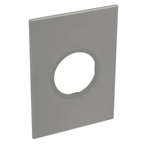 Placa 2 Postos 4X2 Redondos Magnesium Arteor