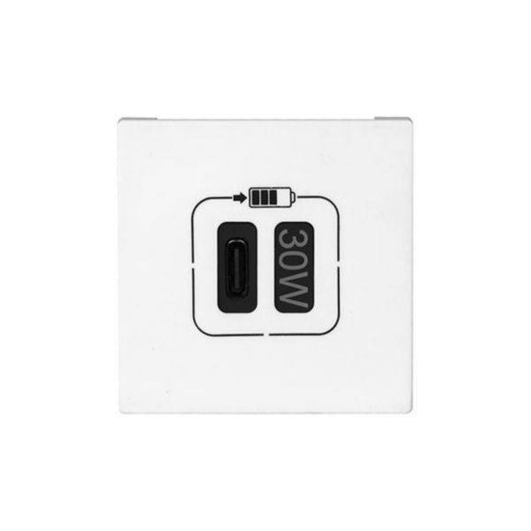 Carregador USB Tipo C Pd 3A 30W 2M Branca - Pial Plus+