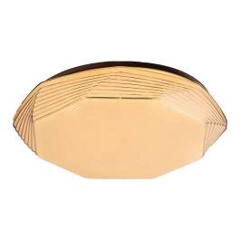 Plafon de Sobrepor LED Redondo 3000K/4500K/6000K Multitemperatura 24W Bivolt Ø40x8cm Metal e Policarbonato Branco