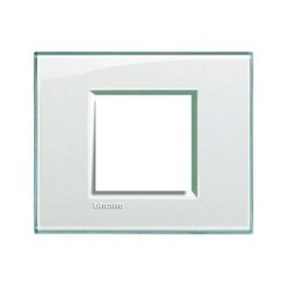 Placa Quadrada Customizavel 2 Postos Central 4X2 - Kristall