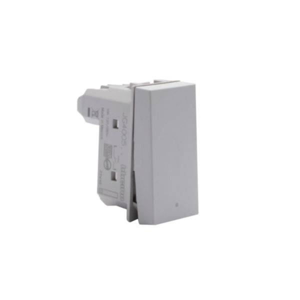 Matixgo - Pulsador 1M cinza - 10A 250V AC - Contato NA - Iluminação integrada