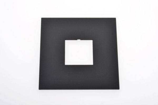 Placa 2 Postos 4X4 Quadrados Graphite Arteor