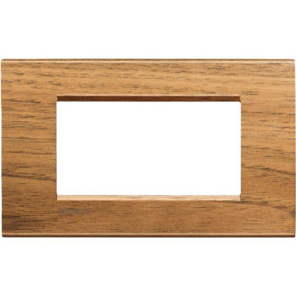 Placa Quadrada 4 Postos 5X2 - Noce Nazionale