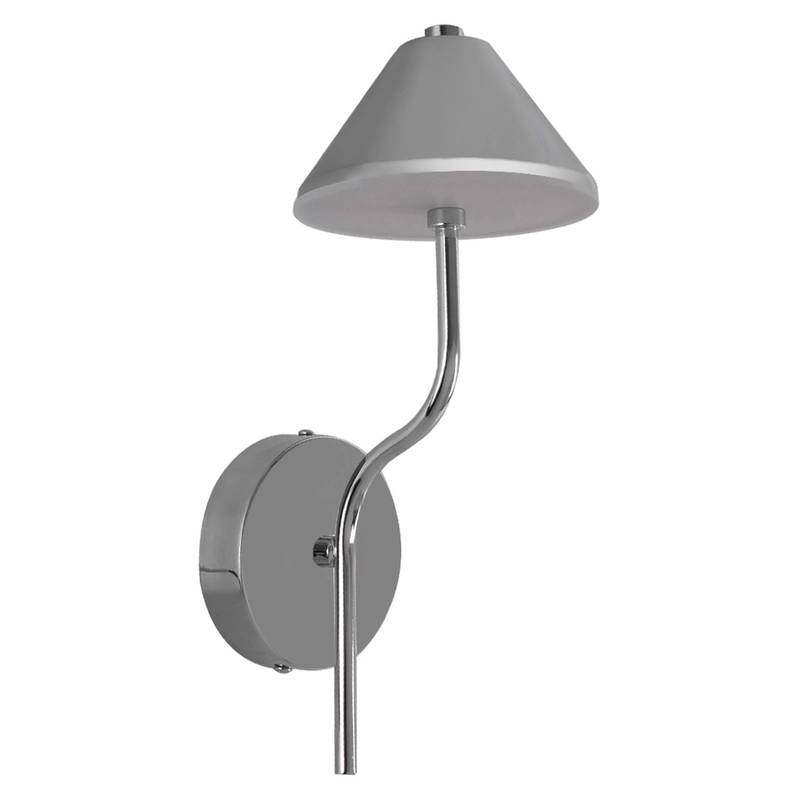 Arandela Led Ferro Acrilico Cromado 5w 3000k