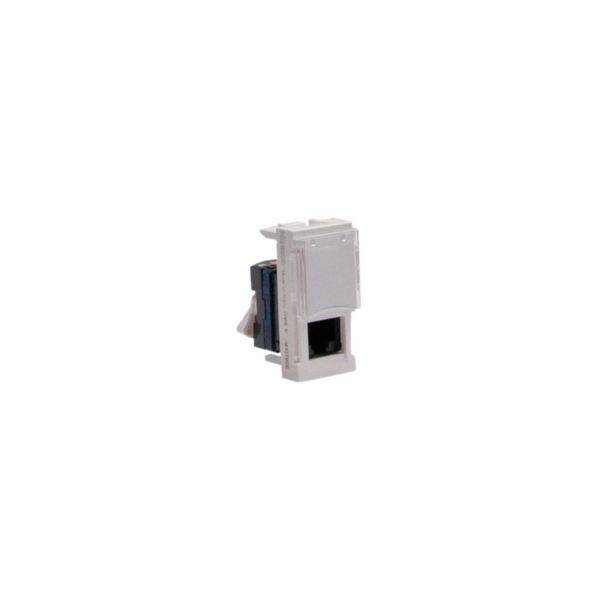 Matix Go - Tomada Dados RJ45 Cat6 1M Branca - Conexão UTP - Fecho rápido - 1 módulo