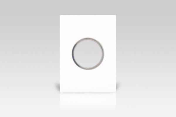 Placa 2 Postos 4X2 Redondos White Arteor