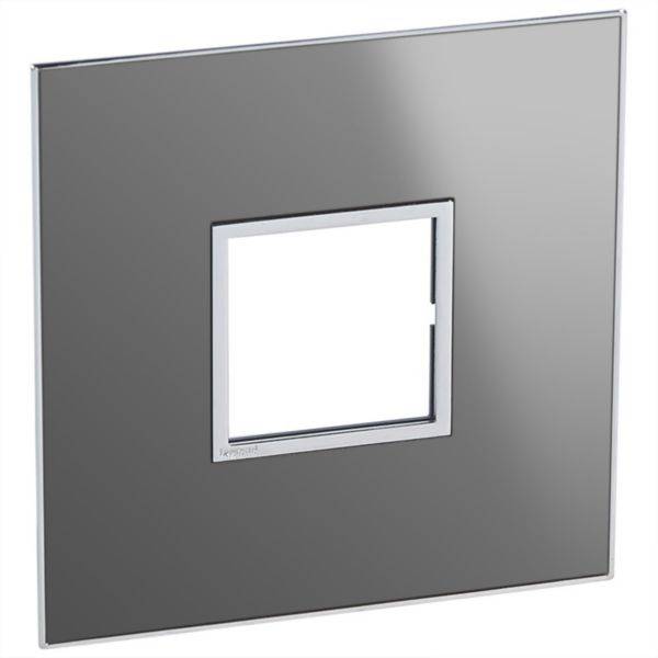 Placa 2 Postos 4X4 Quadrados Stain Stl Reflective  Arteor