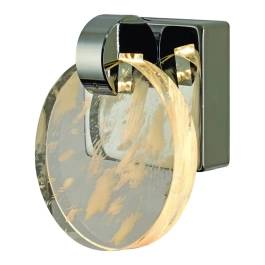 Arandela de Parede LED 3000K 5W Bivolt 13cm Metal e Cristal Cromado