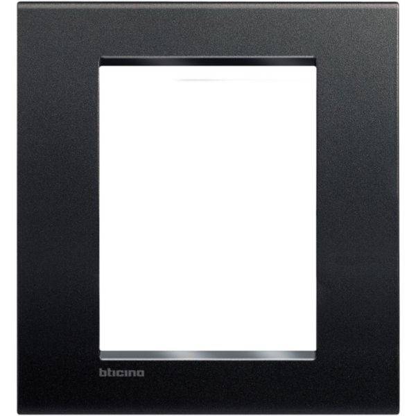 Placa Quadrada 3+3 Postos 4X4 - Anthracite