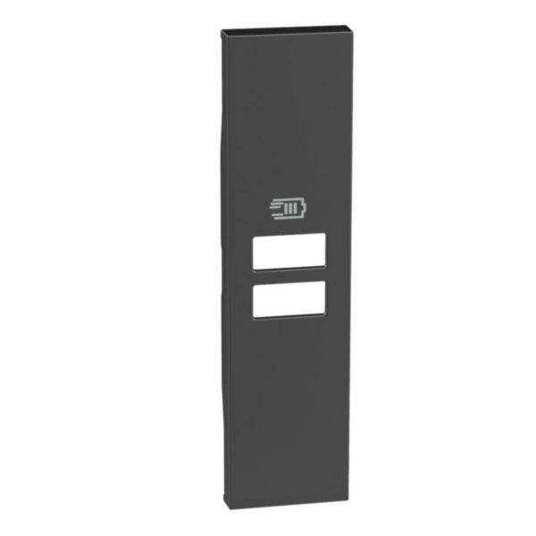 Tampa Para Tomada Carregador USB X2 1M Black - Living Now