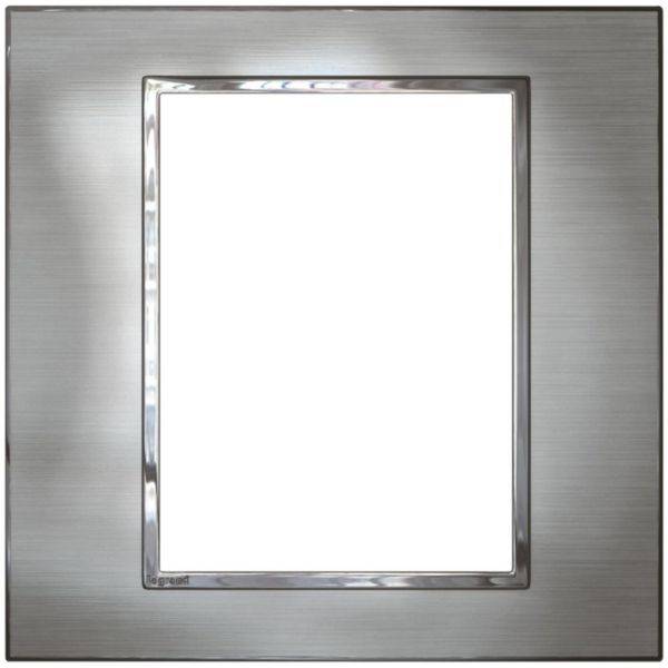 Arteor - Placa externa HA Funct - Aço inoxidável escovado - Padrão americano - Para unidade de vídeo display 2.5inches