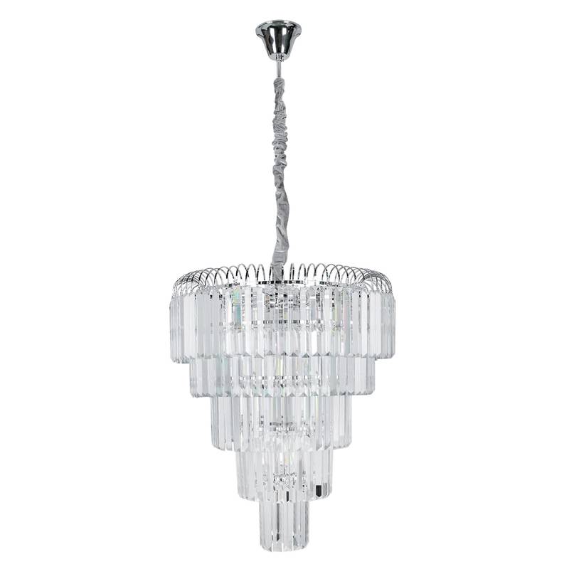 Pendente Cristal Cromado E14 5w Versailles