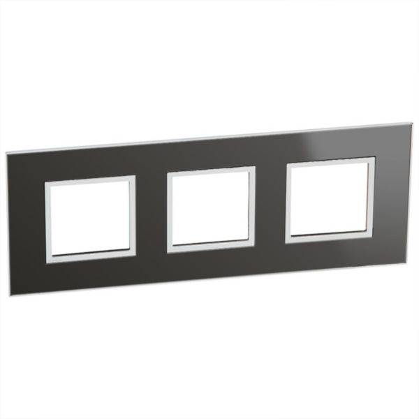 Placa 3X2 Módulos Quadrados Black Reflective Arteor