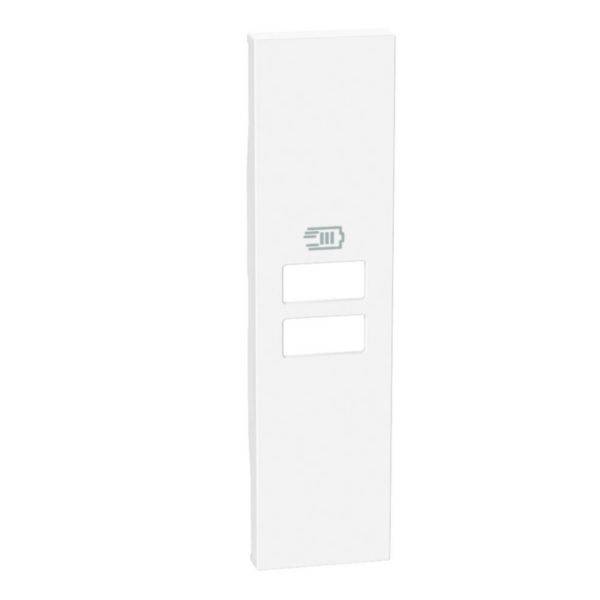 Tampa Para Tomada Carregador USB X2 1M White - Living Now
