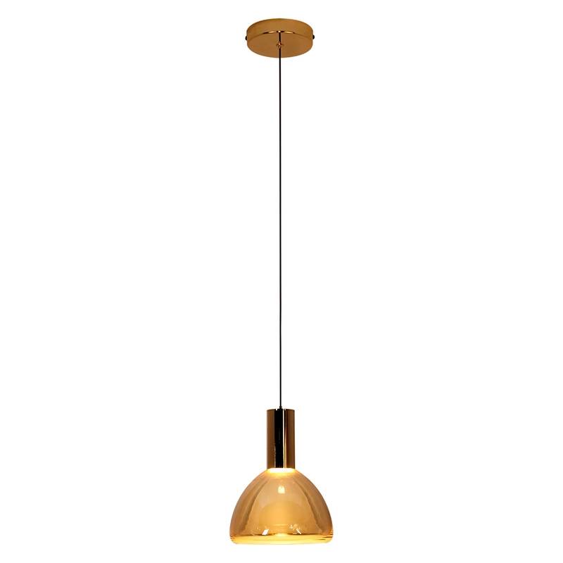 Pendente Led Aluminio Dourado 5w 500lm 3000k Winnipeg
