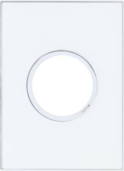Placa 2 Postos 4X2 Redondos Mirror White Arteor -